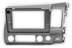 Рамка магнитолы 10.2" (цв.темно-серый) для HONDA Civic Sedan 2007-2011 Правый руль