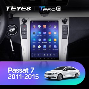 Штатная магнитола Tesla style Teyes TPRO 2 3/32 Volkswagen Passat 7 B7 NMS (2011-2015) Тип-В