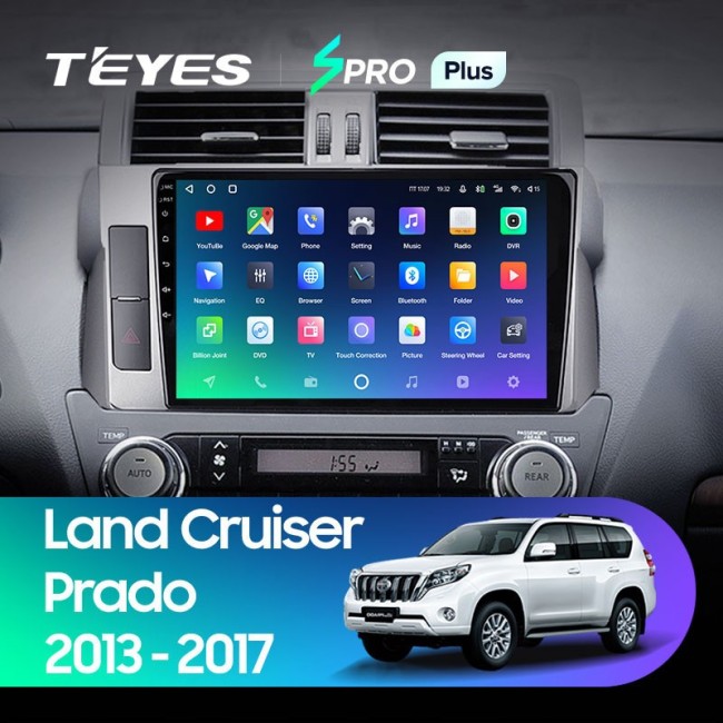 Штатная магнитола Teyes SPRO Plus 6/128 Toyota Land Cruiser Prado 150 (2013-2017)