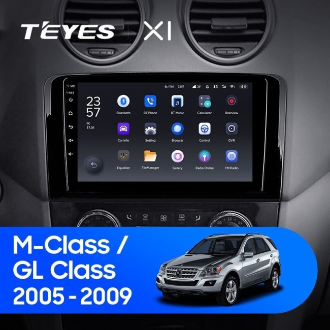 Штатная магнитола Teyes X1 4G 2/32 Mercedes Benz GL-Class (2005-2009) F1