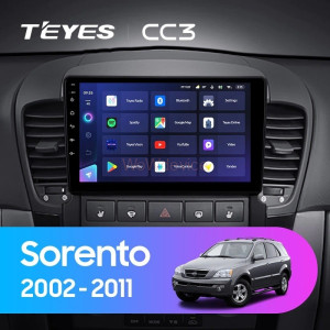 Штатная магнитола Teyes CC3 6/128 Kia Sorento BL (2002-2011)