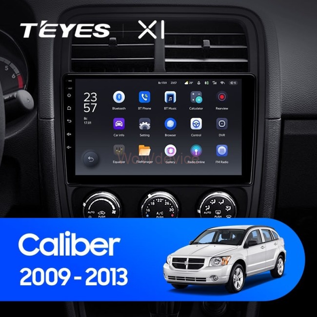Штатная магнитола Teyes X1 4G 2/32 Dodge Caliber PM (2009-2013)