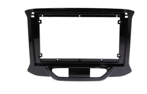 Рамка магнитолы 9.0" (цв.Глянцевый Черный) для LADA XRAY 2015+