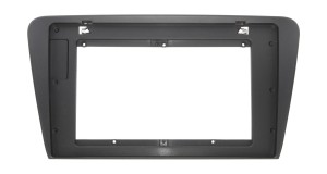 Рамка магнитолы 10.2" (цв.Глянцевый Черный) для SKODA Octavia 2013-2020