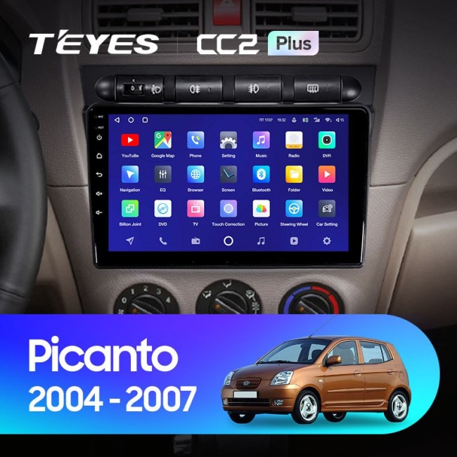 Штатная магнитола Teyes CC2 Plus 4/64 Kia Picanto SA Morning (2004-2007)