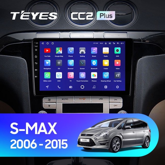 Штатная магнитола Teyes CC2 Plus 6/128 Ford S-MAX 1 (2006-2015)