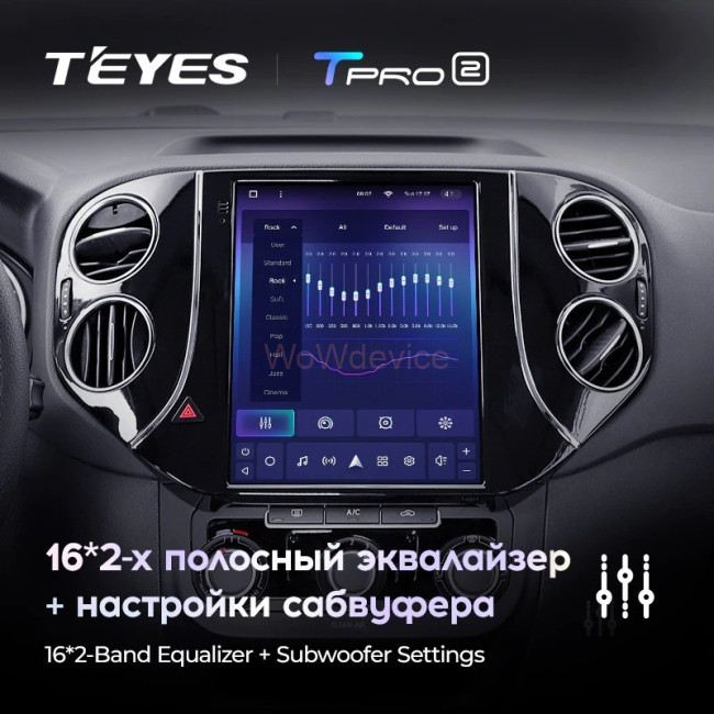 Штатная магнитола Tesla style Teyes TPRO 2 3/32 Volkswagen Tiguan 1 NF 2007-2016