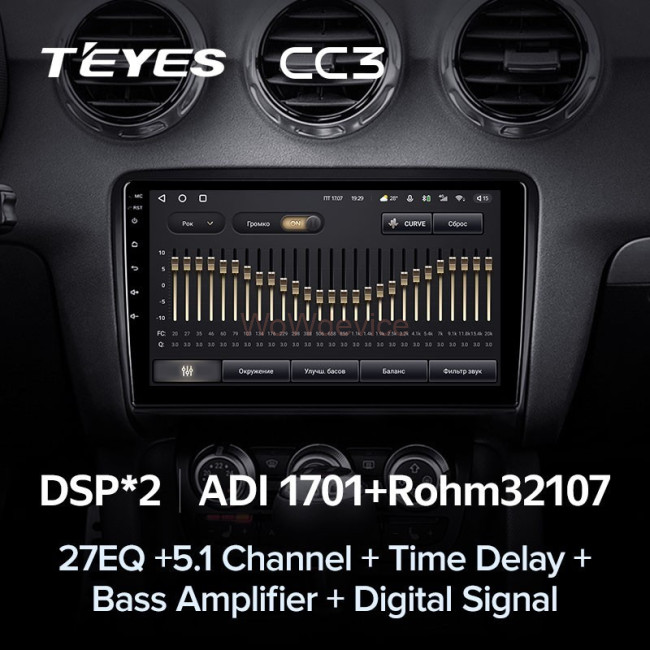 Штатная магнитола Teyes CC3 4/64 Audi TT 2 (2006-2014)