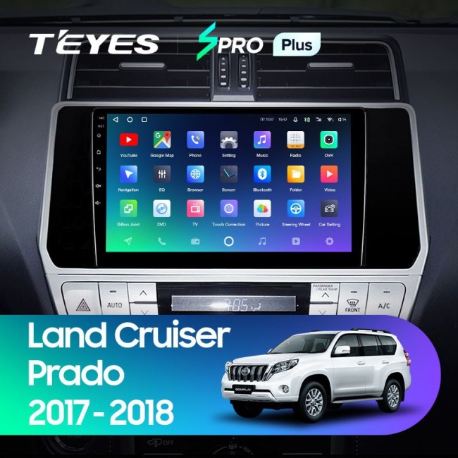 Штатная магнитола Teyes SPRO Plus 6/128 Toyota Land Cruiser Prado 150 (2017-2021)