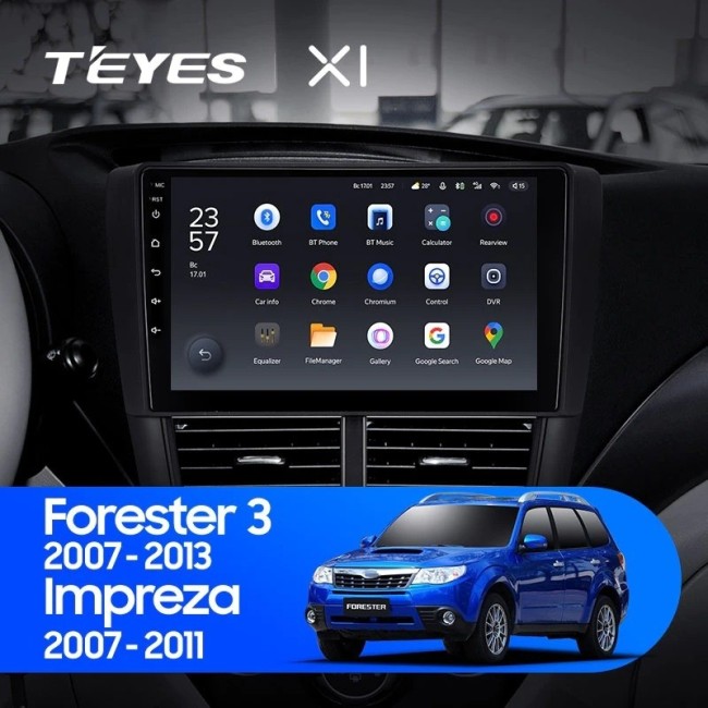 Штатная магнитола Teyes X1 4G 2/32 Subaru Impreza GH GE (2007-2011)