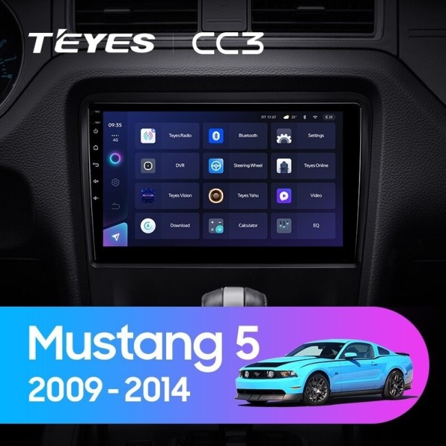 Штатная магнитола Teyes CC3 4/64 Ford Mustang 5 S-197 (2009-2014)