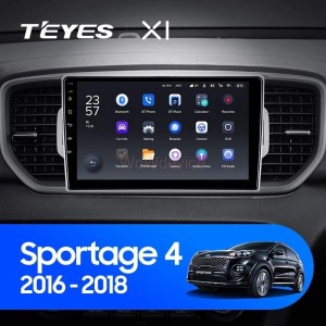 Штатная магнитола Teyes X1 4G 2/32 Kia Sportage 4 QL (2016-2018) Тип-B