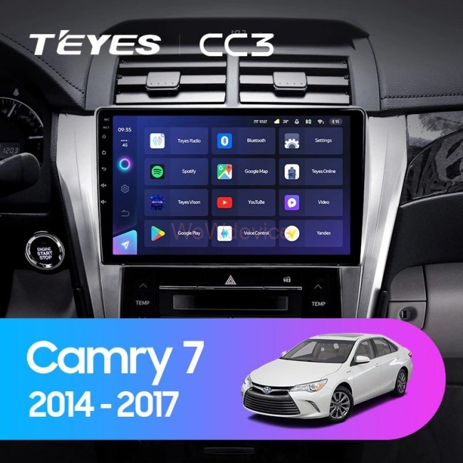 Штатная магнитола Teyes CC3 4/64 Toyota Camry 7 XV 50 55 (2014-2017) Тип-B