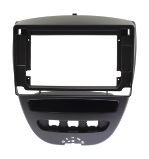 Рамка магнитолы 10.2" (цв.Черный) для TOYOTA Aygo 2005-2014 / PEUGEOT (107) 2005-2014 / CITROEN C1 2005-2014