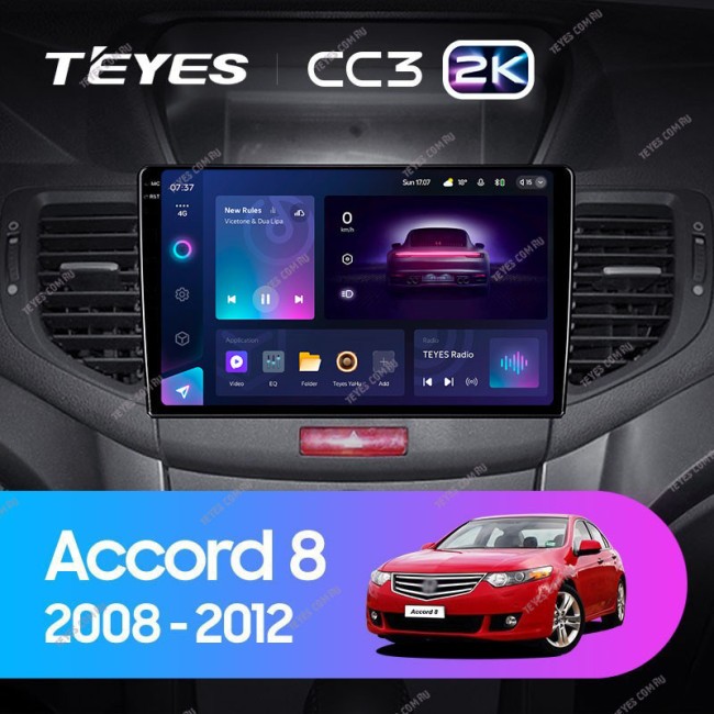 Штатная магнитола Teyes CC3 2K 3/32 Honda Accord 8 (2008-2012)