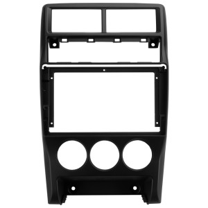 Рамка магнитолы 9.0" (цв.Глянцевый Черный) для LADA Priora 2013-2018