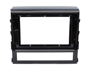 Рамка магнитолы 9.0" (цв.Глянцевый Черный) для TOYOTA Land Cruiser 200 (V8) 2015+