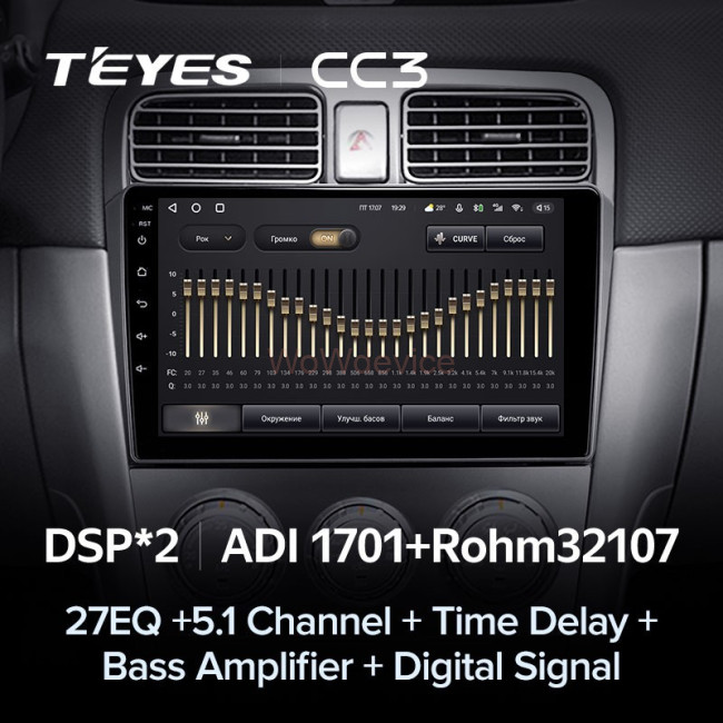 Штатная магнитола Teyes CC3 3/32 Subaru Forester SG (2002-2008)