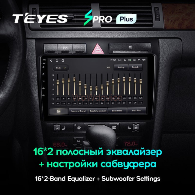 Штатная магнитола Teyes SPRO Plus 4/64 Audi S6 2 (1999-2004)