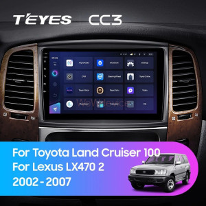 Штатная магнитола Teyes CC3L 4/32 Toyota Land Cruiser LC 100 (2002-2007) Тип-С