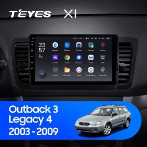Штатная магнитола Teyes X1 4G 2/32 Subaru Legacy 4 (2003-2009)