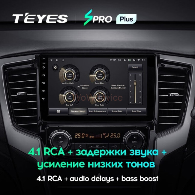 Штатная магнитола Teyes SPRO Plus 6/128 Mitsubishi L200 5 (2018-2020) F2 Левый руль