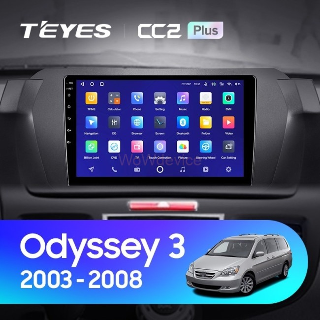 Штатная магнитола Teyes CC2 Plus 6/128 Honda Odyssey 3 RL3 RL4 (2003-2008)