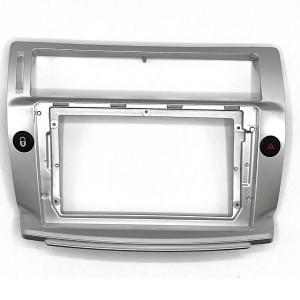 Рамка магнитолы 9.0" (цв.Серебро) для CITROEN C4 2004-2010