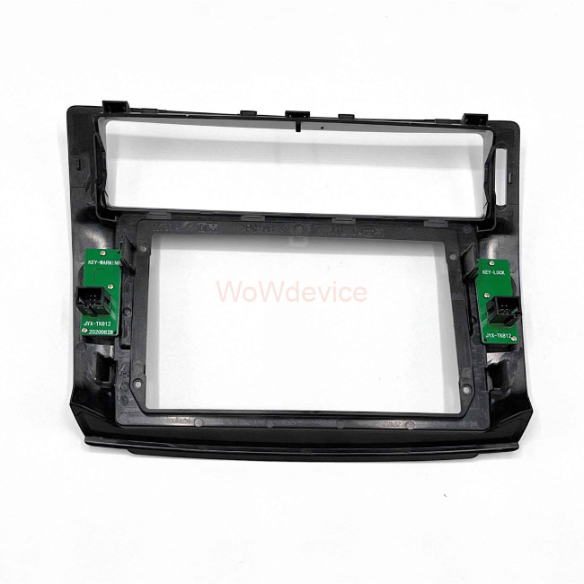 Рамка магнитолы 9.0" (цв.Серебро) для CITROEN C4 2004-2010