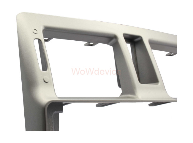 Рамка магнитолы 9.0" (цв.Серебро) для LADA Priora 2007-2014 Рамка магнитолы 9.0" (цв.Серебро) для LADA Priora 2007-2014