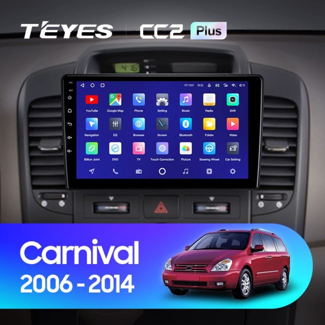 Штатная магнитола Teyes CC2 Plus 3/32 Kia Carnival VQ (2006-2014)