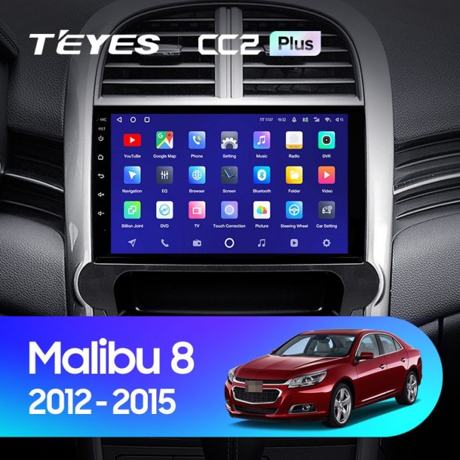 Штатная магнитола Teyes CC2 Plus 4/64 Chevrolet Malibu 8 (2012-2015)