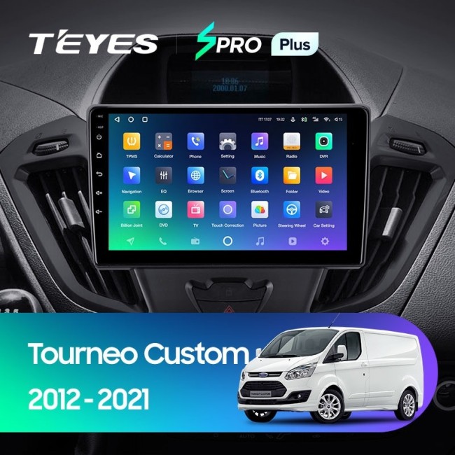 Штатная магнитола Teyes SPRO Plus 6/128 Ford Transit (2012-2021) F2
