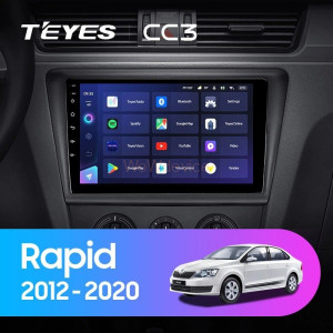 Штатная магнитола Teyes CC3L 4/32 Skoda Rapid NH3 NH1 (2012-2020)