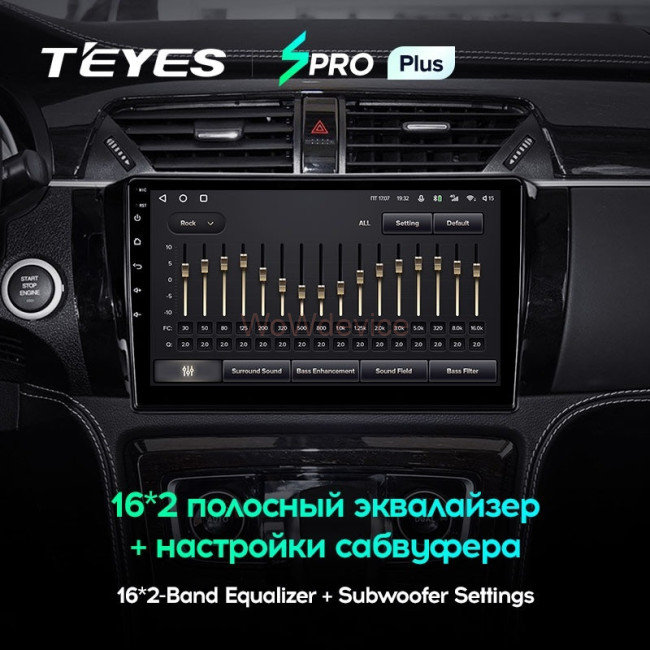 Штатная магнитола Teyes SPRO Plus 4/64 Zotye T600 (2014-2019)