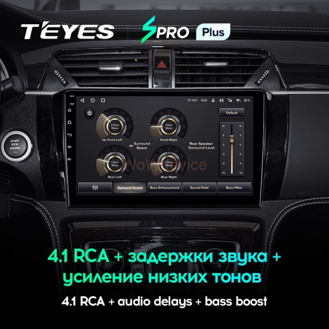 Штатная магнитола Teyes SPRO Plus 4/64 Zotye T600 (2014-2019)