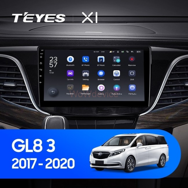 Штатная магнитола Teyes X1 4G 2/32 Buick GL8 3 (2017-2020)