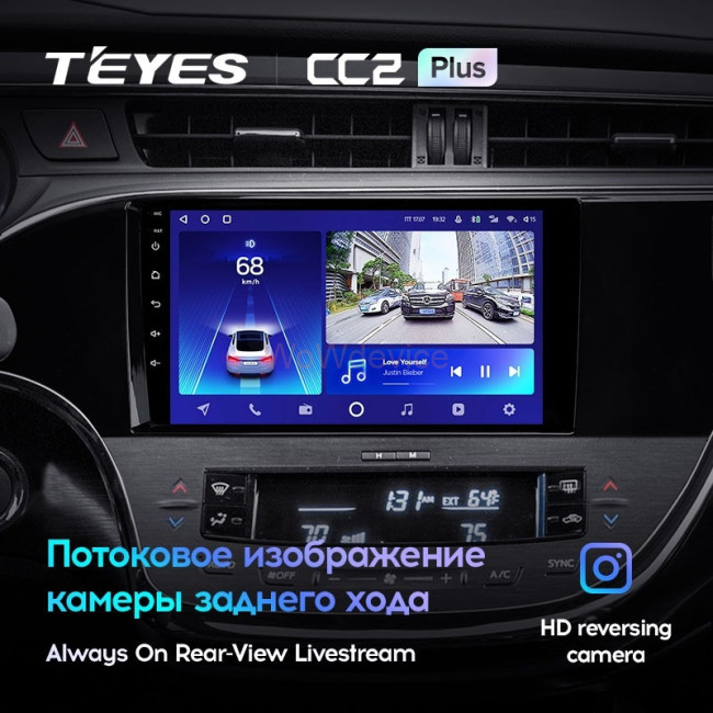 Штатная магнитола Teyes CC2 Plus 6/128 Toyota Avalon IV XX40 (2012-2018)