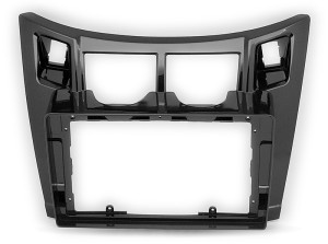 Рамка магнитолы 9.0" (цв.Глянцевый Черный) для TOYOTA Yaris,Vitz, Platz 2005-2010