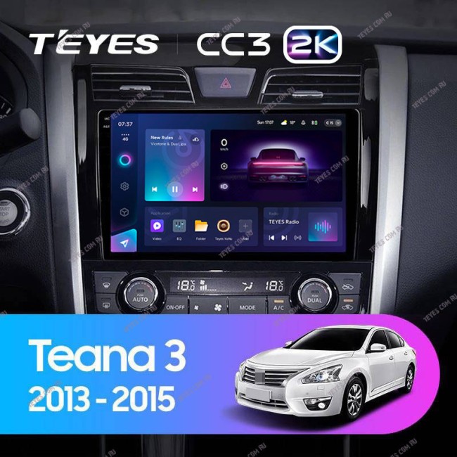 Штатная магнитола Teyes CC3 2K 4/64 Nissan Teana J33 (2013-2015) Тип-C