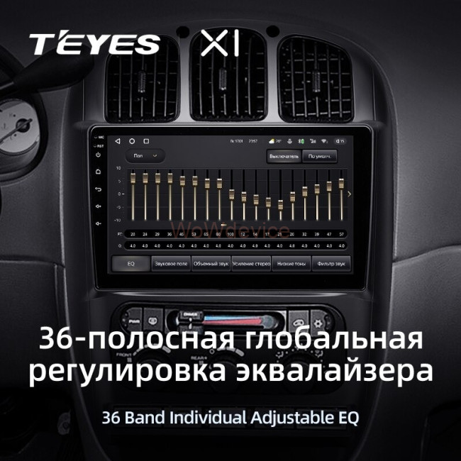 Штатная магнитола Teyes X1 4G 2/32 Dodge Caravan 4 (2000-2007) Тип А Штатная магнитола Teyes X1 4G 2/32 Dodge Caravan 4 (2000-2007) Тип А