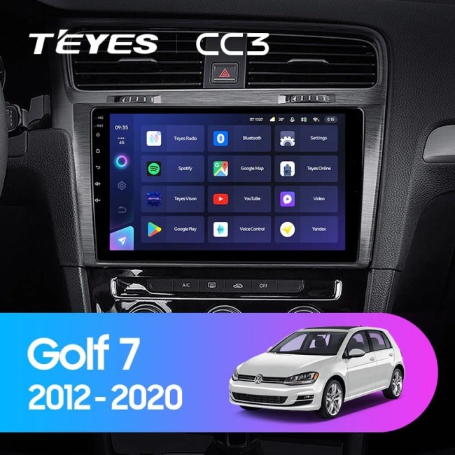 Штатная магнитола Teyes CC3 6/128 Volkswagen Golf 7 MK7 (2014-2018) Тип-A
