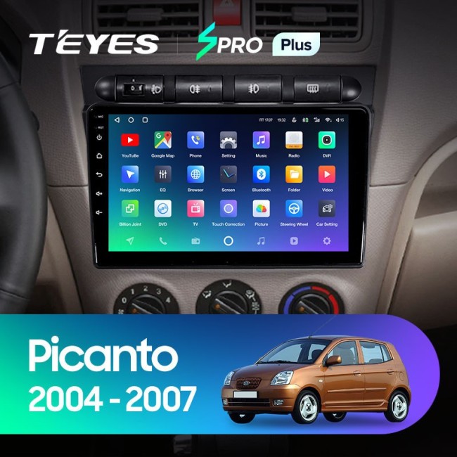 Штатная магнитола Teyes SPRO Plus 6/128 Kia Picanto SA Morning (2004-2007)