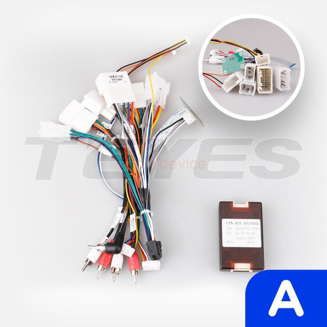 Установочный комплект Teyes TPRO 2 для Toyota Land Cruiser Prado 120 3 III / Lexus GX470 GX 470 J120 (2002-2009) Тип-А