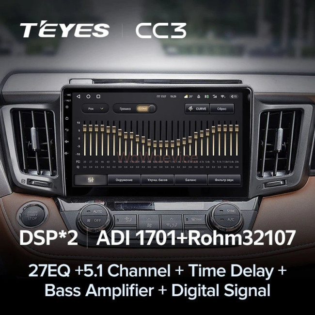 Штатная магнитола Teyes CC3 360 6/128 Toyota RAV4 (2012-2018)