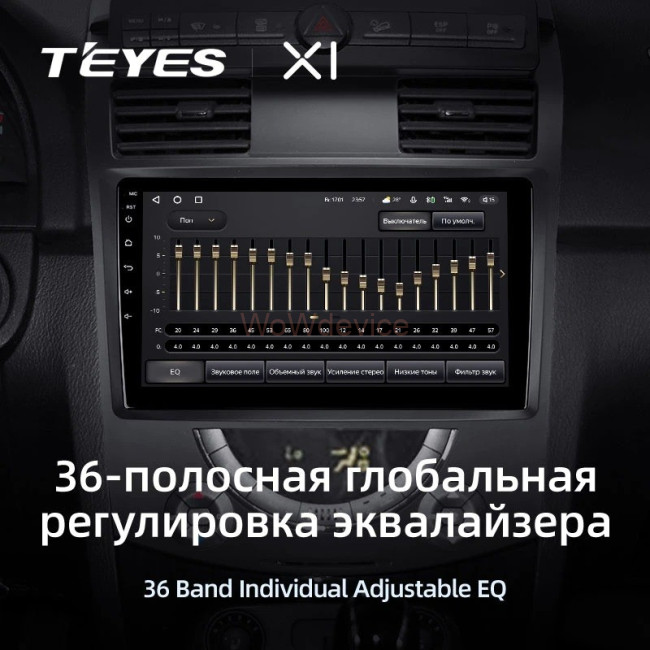 Штатная магнитола Teyes X1 4G 2/32 SsangYong Rexton Y250 2 (2006-2012)