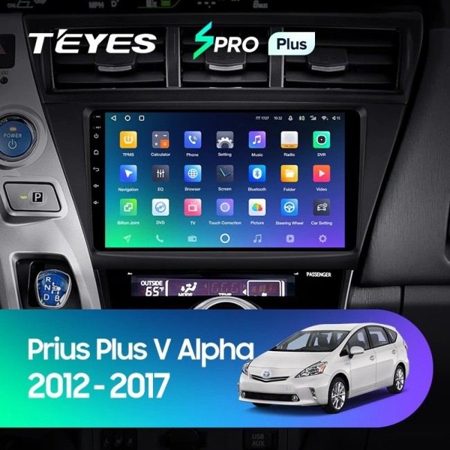 Штатная магнитола Teyes SPRO Plus 3/32 Toyota Prius Plus V Alpha LHD RHD (2012-2017) Тип-А