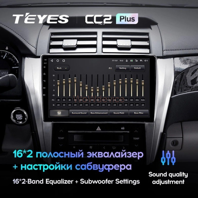 Штатная магнитола Teyes CC2L Plus 1/16 Toyota Camry 7 XV 50 55 (2014-2017) Тип-B Штатная магнитола Teyes CC2L Plus 1/16 Toyota Camry 7 XV 50 55 (2014-2017) Тип-B