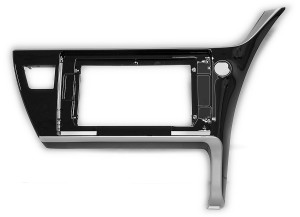 Рамка магнитолы 10.2" (цв.Глянцевый Черный) для TOYOTA Corolla (E170) 2016+ Правый руль