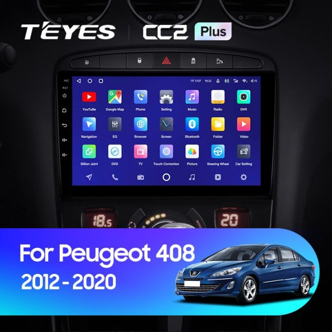 Штатная магнитола Teyes CC2 Plus 4/64 Peugeot 408 1 T7 (2012-2020)